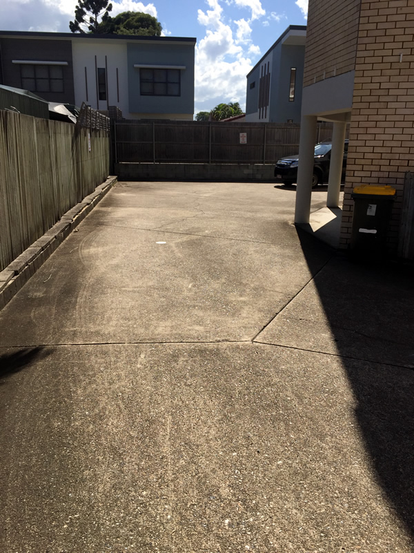 Commercial Carpark Before Pressure Washing